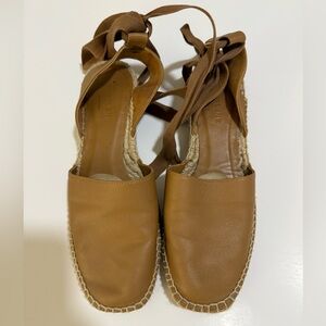 Everlane D’orsay Espadrille leather Flats quiet luxury